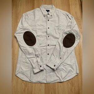 JCrew Elbow Patch Button Up Shirt size Medium